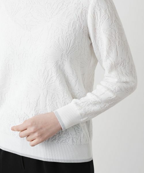 Leilian / レリアン ニット・セーター | フラワー柄カットソー | 詳細13