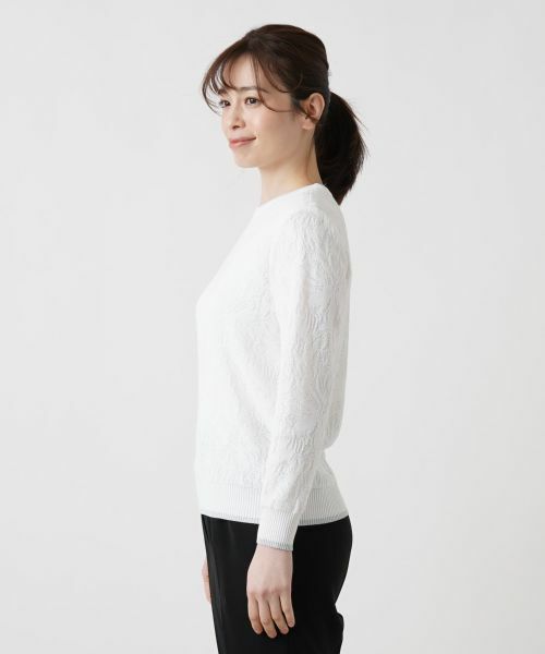 Leilian / レリアン ニット・セーター | フラワー柄カットソー | 詳細8