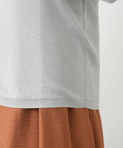 Leilian / レリアン カーディガン・ボレロ | ラメVネックカーディガン | 詳細13