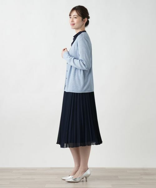 Leilian / レリアン カーディガン・ボレロ | ラメVネックカーディガン | 詳細2