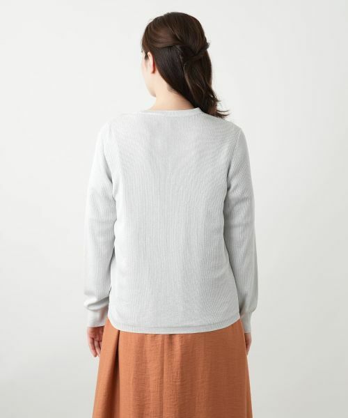 Leilian / レリアン カーディガン・ボレロ | ラメVネックカーディガン | 詳細9