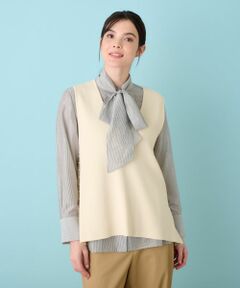Leilian / レリアン テーラードジャケット | ニットジレ