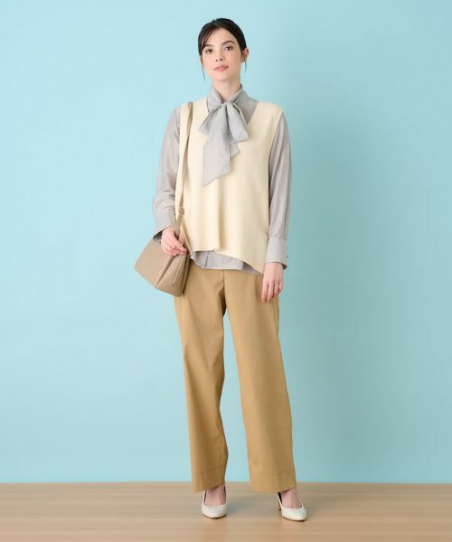 Leilian / レリアン テーラードジャケット | ニットジレ | 詳細1