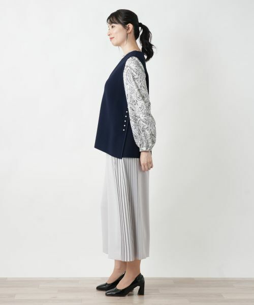 Leilian / レリアン テーラードジャケット | ニットジレ | 詳細17