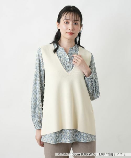 Leilian / レリアン テーラードジャケット | ニットジレ | 詳細19