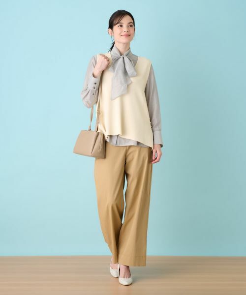 Leilian / レリアン テーラードジャケット | ニットジレ | 詳細2