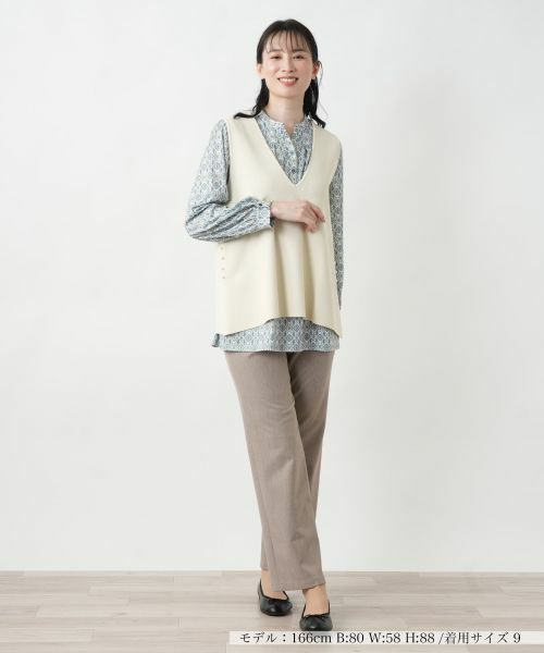 Leilian / レリアン テーラードジャケット | ニットジレ | 詳細20