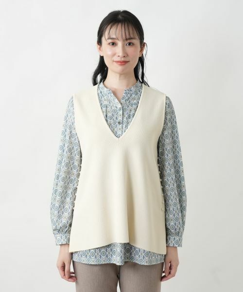 Leilian / レリアン テーラードジャケット | ニットジレ | 詳細23