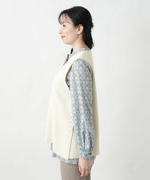 Leilian / レリアン テーラードジャケット | ニットジレ | 詳細24