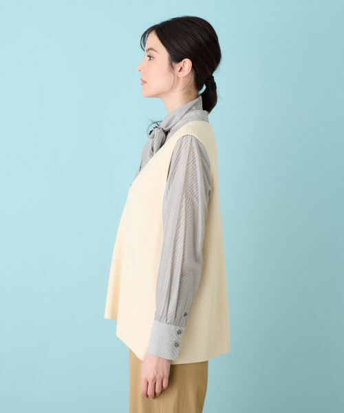 Leilian / レリアン テーラードジャケット | ニットジレ | 詳細9