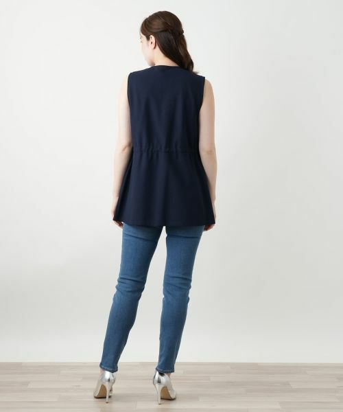 Leilian / レリアン テーラードジャケット | ダブルラペルドベスト【Leilian WHITE LABEL】 | 詳細3