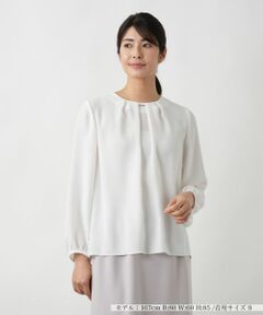 Leilian / レリアン シャツ・ブラウス | タックブラウス【セレモニー】【Leilian WHITE LABEL】