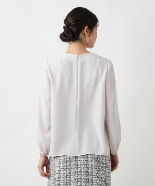 Leilian / レリアン シャツ・ブラウス | タックブラウス【セレモニー】【Leilian WHITE LABEL】 | 詳細12