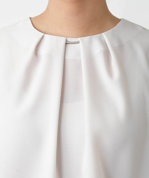 Leilian / レリアン シャツ・ブラウス | タックブラウス【セレモニー】【Leilian WHITE LABEL】 | 詳細13