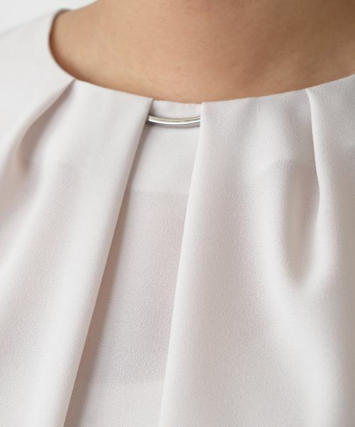Leilian / レリアン シャツ・ブラウス | タックブラウス【セレモニー】【Leilian WHITE LABEL】 | 詳細15
