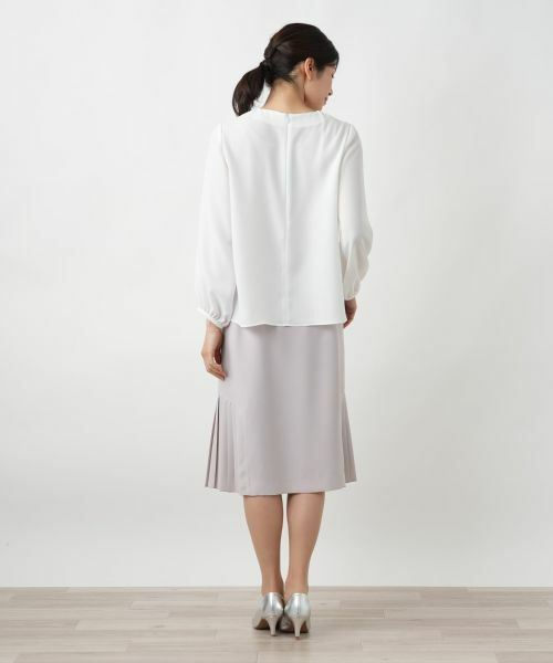 Leilian / レリアン シャツ・ブラウス | タックブラウス【セレモニー】【Leilian WHITE LABEL】 | 詳細6