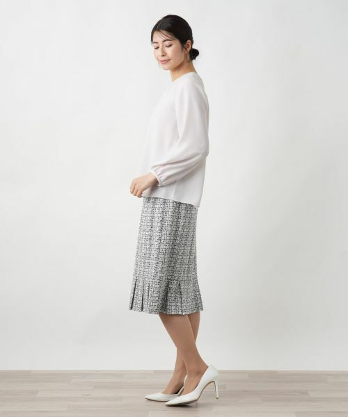 Leilian / レリアン シャツ・ブラウス | タックブラウス【セレモニー】【Leilian WHITE LABEL】 | 詳細8