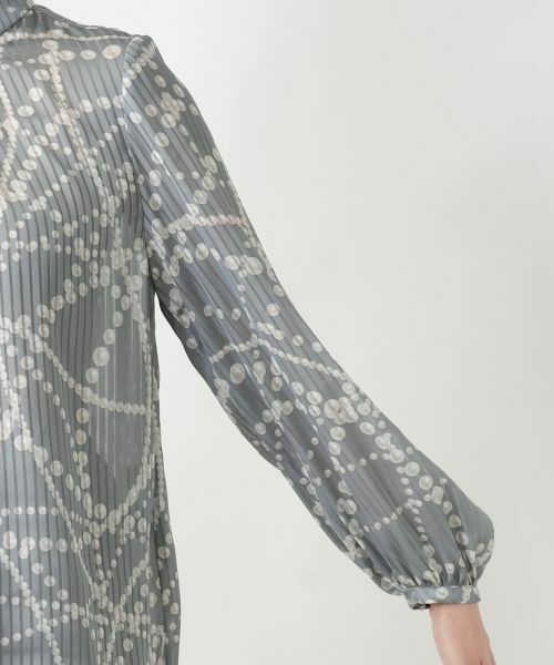 Leilian / レリアン シャツ・ブラウス | プリントタックブラウス | 詳細12