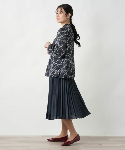 Leilian / レリアン シャツ・ブラウス | プリントタックブラウス | 詳細2