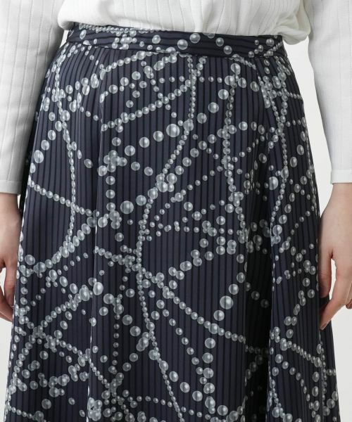 Leilian / レリアン ミニ・ひざ丈スカート | プリントミモレスカート | 詳細10