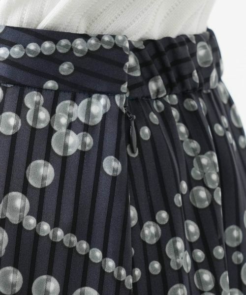 Leilian / レリアン ミニ・ひざ丈スカート | プリントミモレスカート | 詳細11