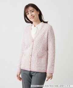 ☆Leilianレリアンカーディガンボレロベージュリネン麻混日本製