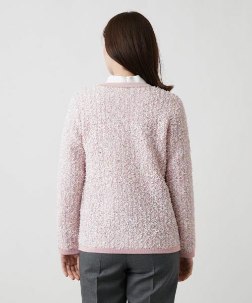 Leilian / レリアン カーディガン・ボレロ | ツイードニットカーディガン | 詳細9