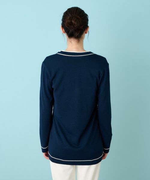 Leilian / レリアン カーディガン・ボレロ | プリントドッキングカーディガン | 詳細16