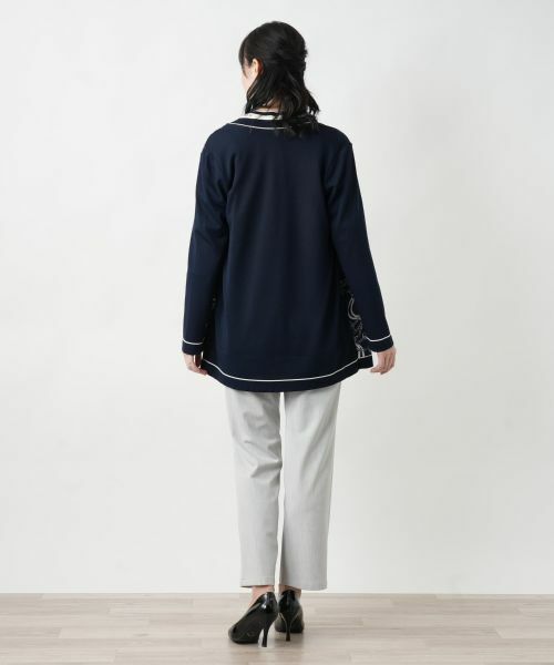 Leilian / レリアン カーディガン・ボレロ | プリントドッキングカーディガン | 詳細26