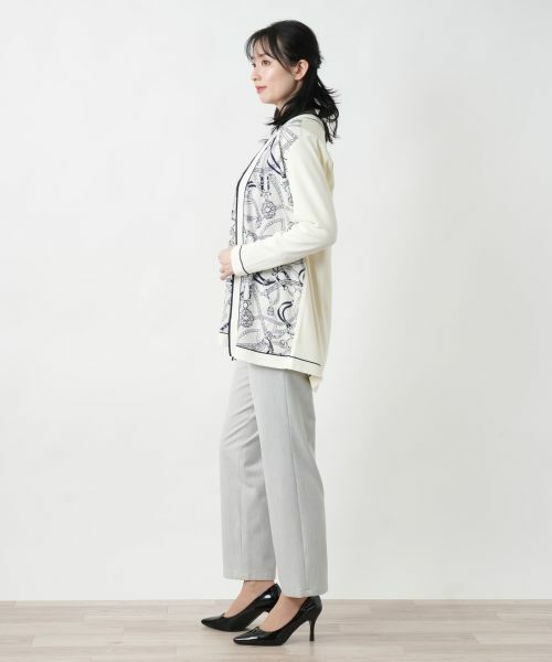 Leilian / レリアン カーディガン・ボレロ | プリントドッキングカーディガン | 詳細28