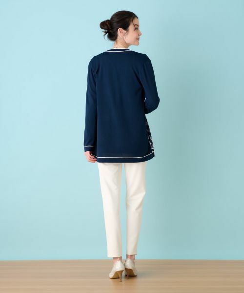 Leilian / レリアン カーディガン・ボレロ | プリントドッキングカーディガン | 詳細5