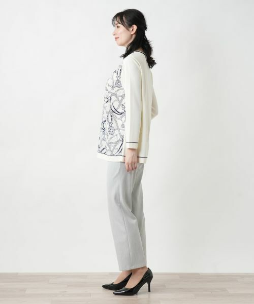 Leilian / レリアン ニット・セーター | プリントドッキングニット | 詳細18