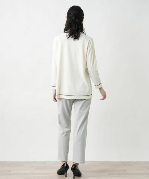 Leilian / レリアン ニット・セーター | プリントドッキングニット | 詳細19