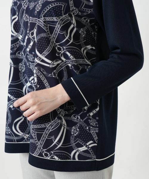 Leilian / レリアン ニット・セーター | プリントドッキングニット | 詳細29