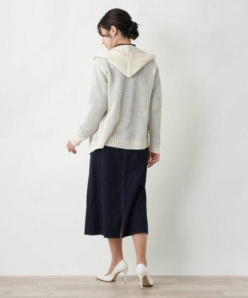 Leilian / レリアン カーディガン・ボレロ | フーデッドカーディガン【MUSE BY ROCHAS Premiere】 | 詳細3