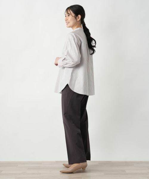 Leilian / レリアン シャツ・ブラウス | ストライプ切替ブラウス【MUSE BY ROCHAS Premiere】 | 詳細2