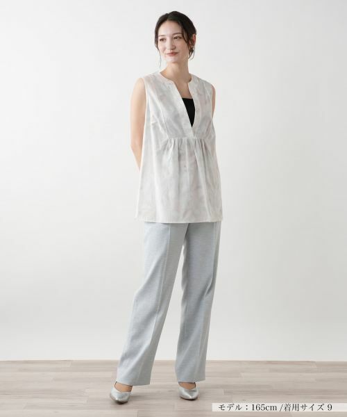 Leilian / レリアン シャツ・ブラウス | ノースリーブブラウス【BLUBIANCO】 | 詳細1