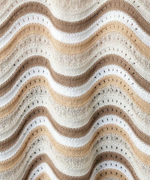 Leilian / レリアン テーラードジャケット | ウェーブボーダーニットベスト【BLUBIANCO】 | 詳細15