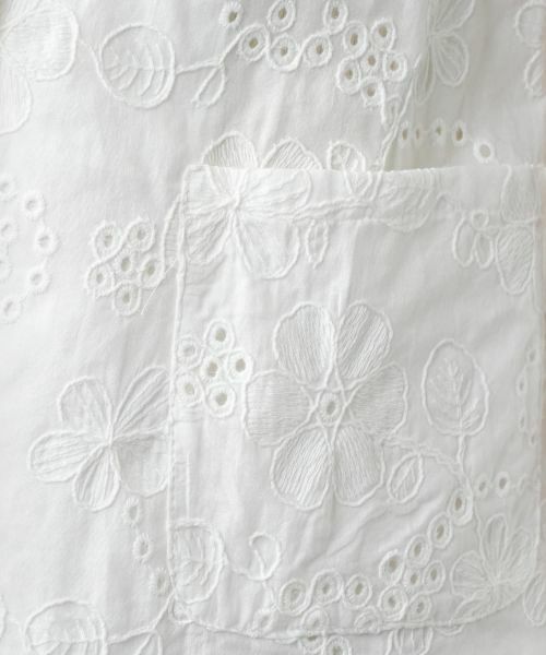 Leilian / レリアン テーラードジャケット | カットワーク刺繍ジャケット-BLUBIANCO | 詳細16