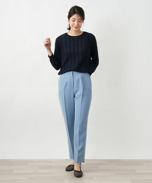 Leilian / レリアン その他パンツ | センタープレスパンツ【Leilian WHITE LABEL】 | 詳細1