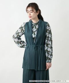 Leilian / レリアン テーラードジャケット | プリーツロングベスト【Leilian WHITE LABEL】