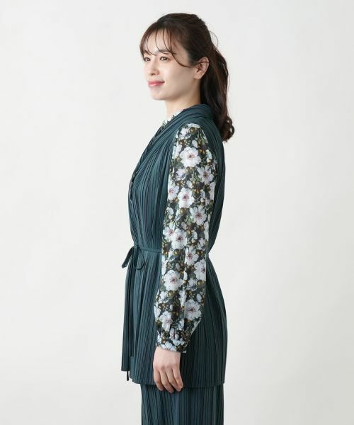 Leilian / レリアン テーラードジャケット | プリーツロングベスト【Leilian WHITE LABEL】 | 詳細10