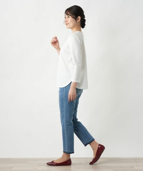 Leilian / レリアン カットソー | タックカットソー【Leilian WHITE LABEL】 | 詳細2