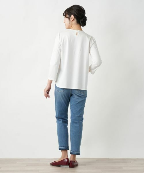 Leilian / レリアン カットソー | タックカットソー【Leilian WHITE LABEL】 | 詳細3