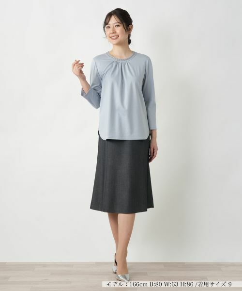 Leilian / レリアン カットソー | タックカットソー【Leilian WHITE LABEL】 | 詳細7