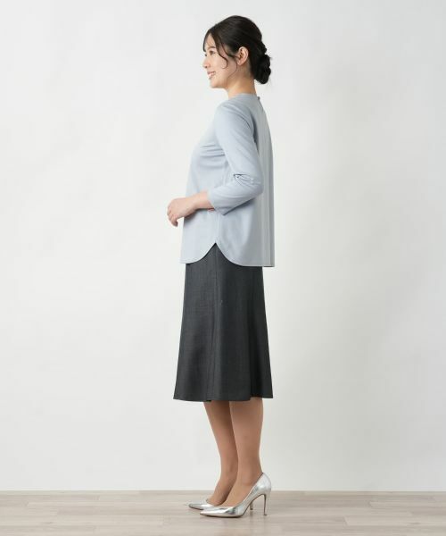 Leilian / レリアン カットソー | タックカットソー【Leilian WHITE LABEL】 | 詳細8