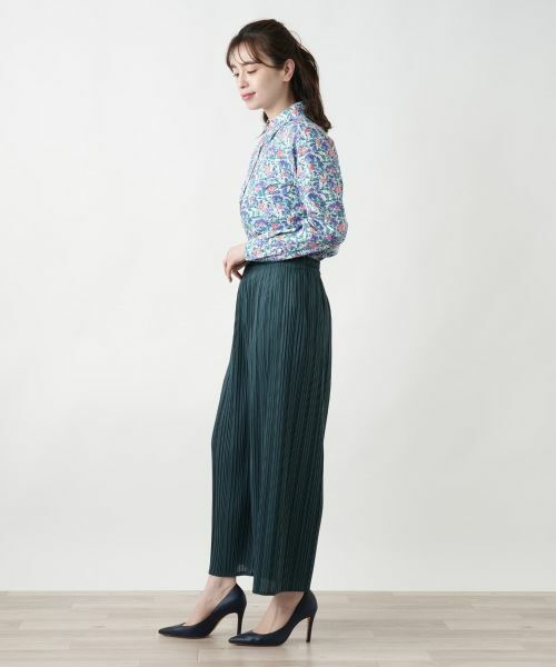 Leilian / レリアン その他パンツ | プリーツワイドパンツ【Leilian WHITE LABEL】 | 詳細2
