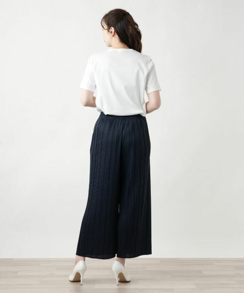 Leilian / レリアン その他パンツ | プリーツワイドパンツ【Leilian WHITE LABEL】 | 詳細6