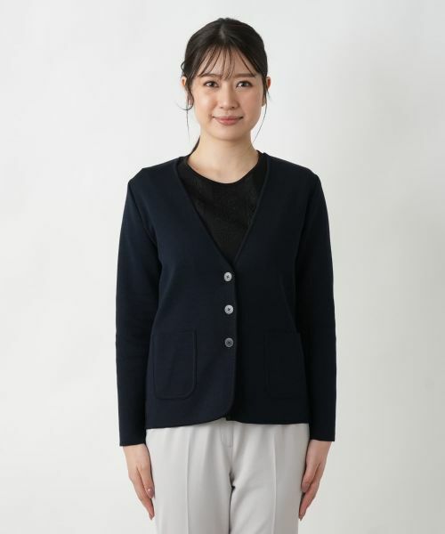 Leilian / レリアン カーディガン・ボレロ | Vネックカーディガン【Leilian WHITE LABEL】 | 詳細8