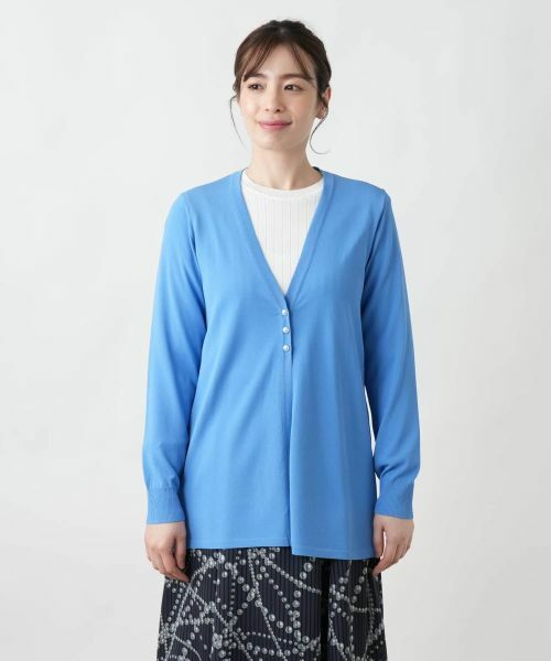 Leilian / レリアン カーディガン・ボレロ | Vネックニットカーディガン【Leilian WHITE LABEL】 | 詳細10